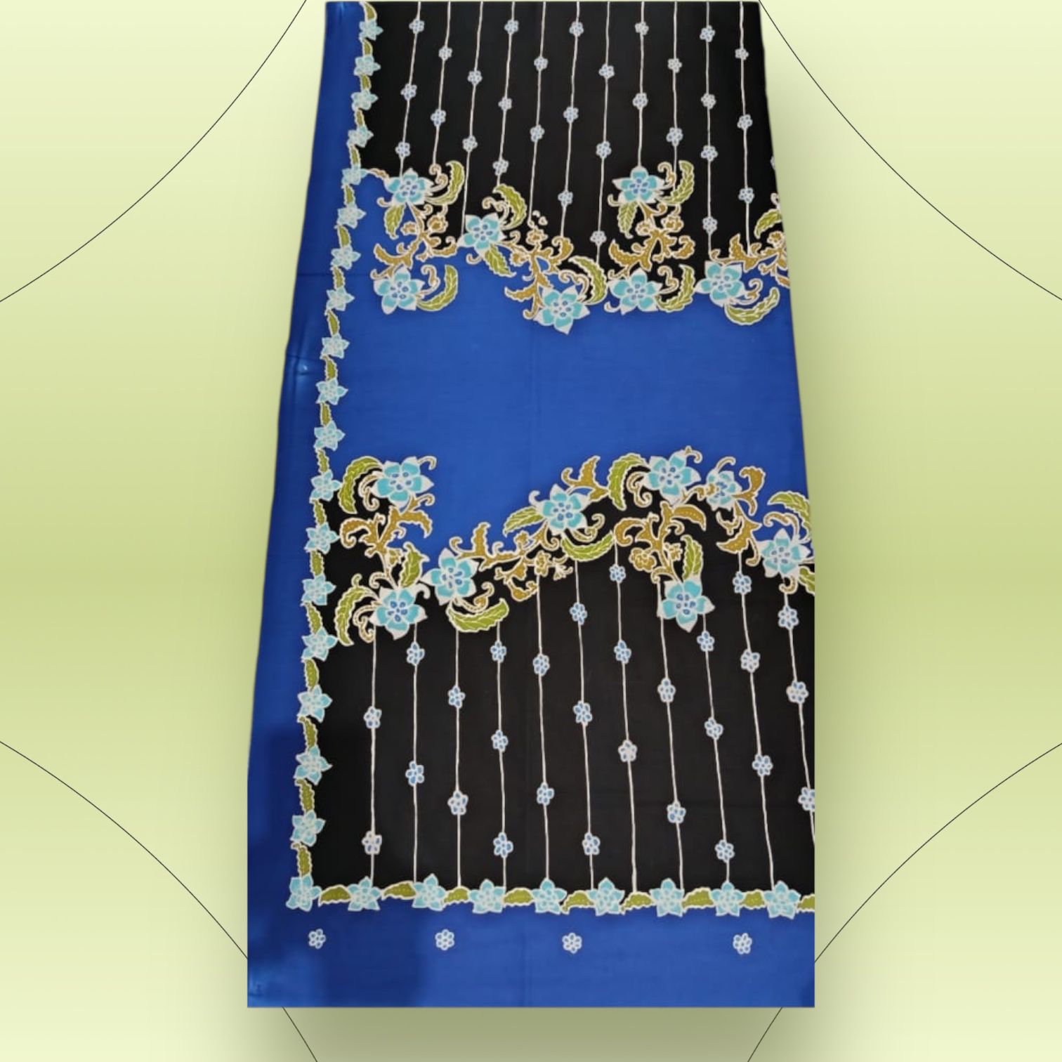 Batik Bakau Biru Hitam